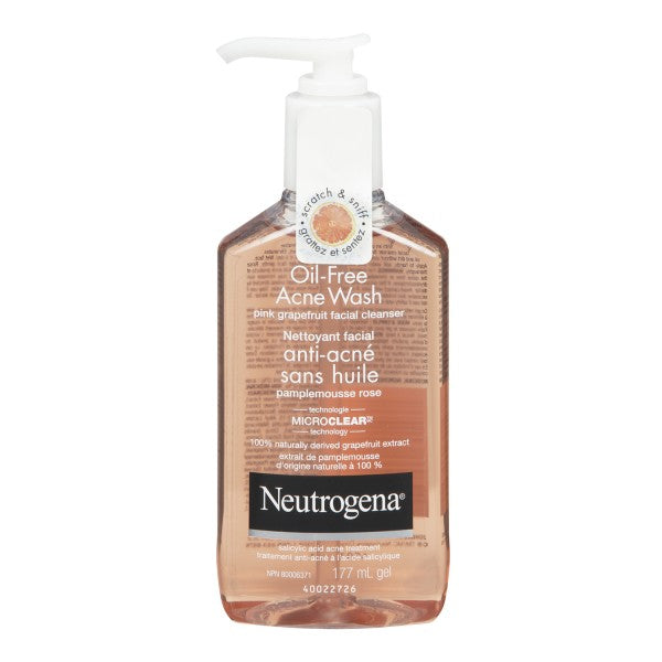 Neutrogena Oil-Free Acne Wash Pink Grapefruit Facial Cleanser