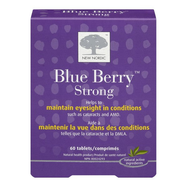 New Nordic Blueberry Strong, 60 Coated Tablets