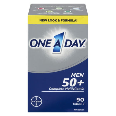 One A Day Multivitamins For Men 50+, 90 Tablets