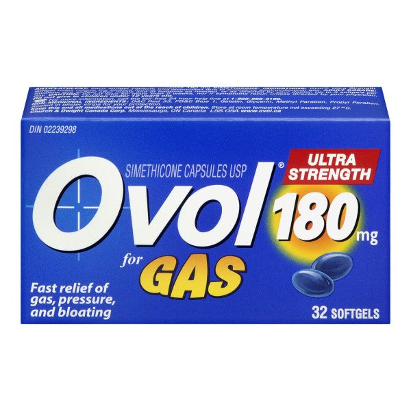 Ovol Gas Ultra Strength, 32 Liquid Gel Capsules