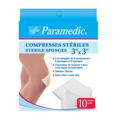 Paramedic Sterile Sponges 3 Inch x 3 Inch