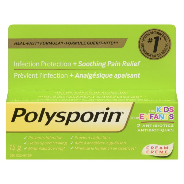 Polysporin Antibiotic Cream for Kids, 15g