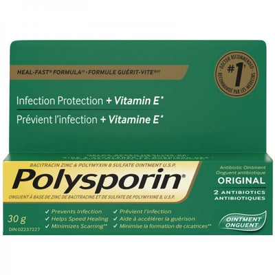 Polysporin Original Antibiotic Ointment + Vitamin E, 30g