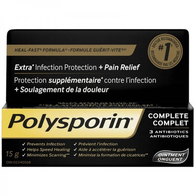 Polysporin Complete Antibiotic Ointment, 15g