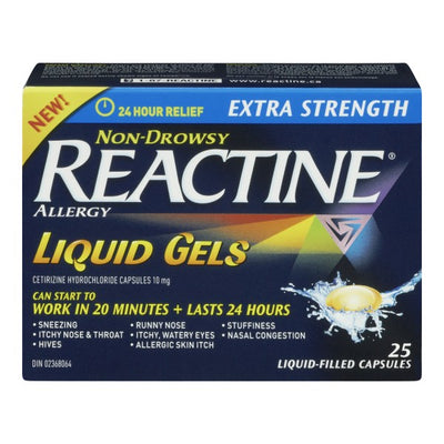 Reactine Allergy Extra Strength, 25 Liquid Filled Capsules