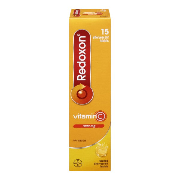 Redoxon Vitamin C Effervescent Tablets, Orange - 15 Tablets