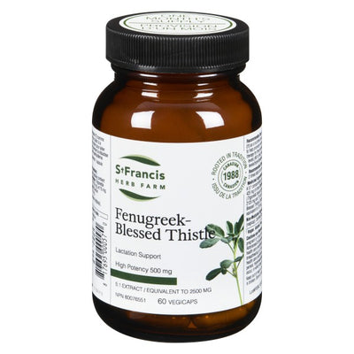 St Francis Herb Farm Fenugreek-Blessed Thistle, 60 Capsules