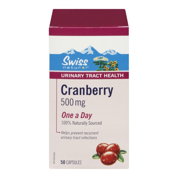 Swiss Natural Cranberry One A Day, 50 Capsules