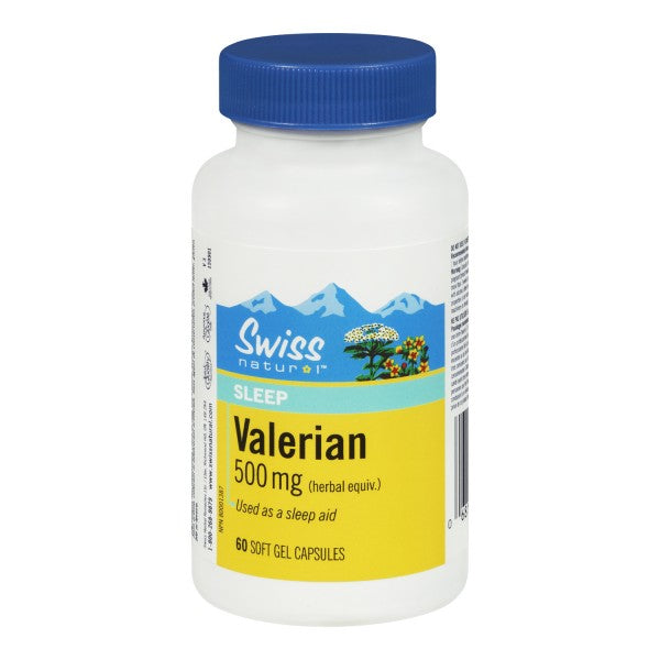 Swiss Natural Valerian, 60 Soft Gel Capsules