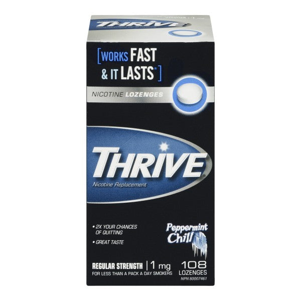 Thrive Nicotine Lozenges, Peppermint - 108 Lozenges