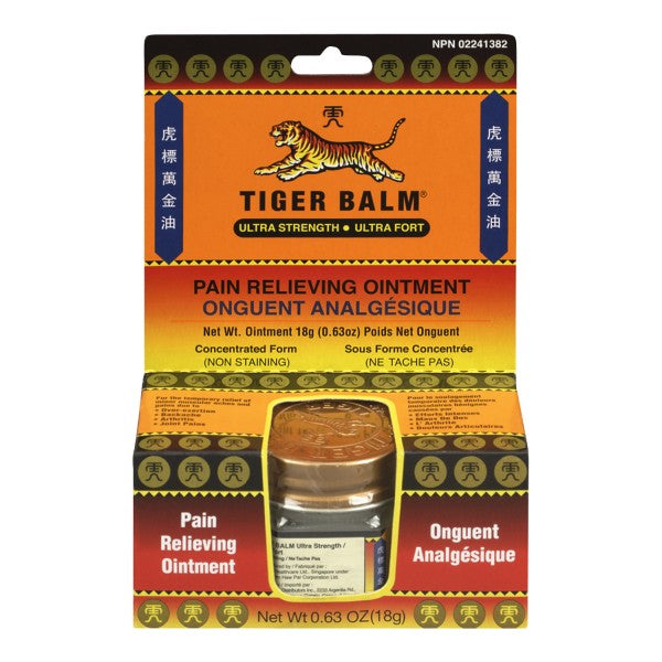 Tiger Balm Pain Relieving Ointment, Ultra Strength - 18g