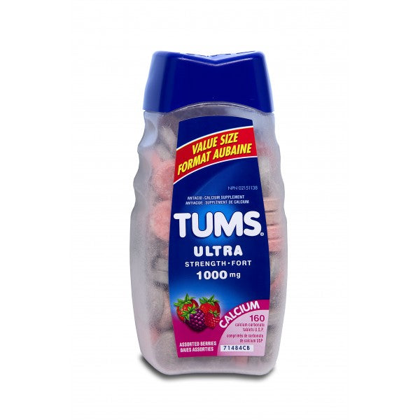 Tums Ultra Strength Antacid, Assorted Berries - 160 Count