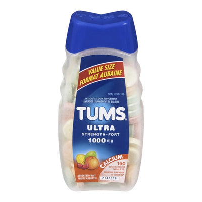 Tums Ultra Strength Antacid, Assorted Fruit - 160 Count