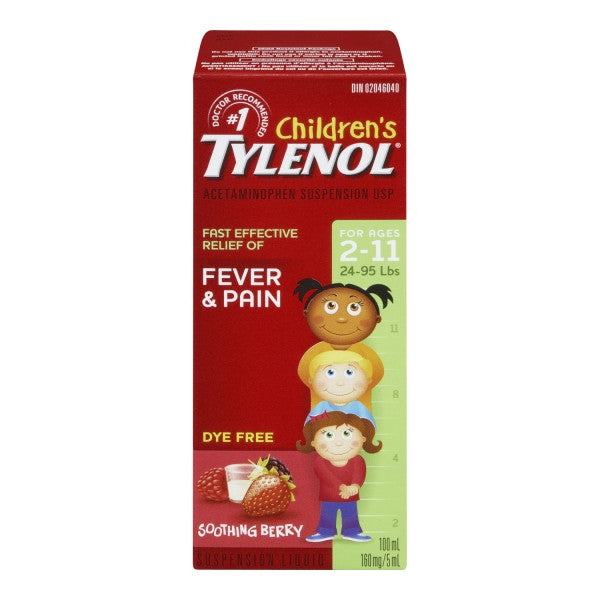Tylenol Children's  Liquid, Banana Berry - 100 ml