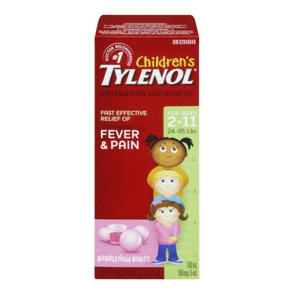 Tylenol Children's Liquid, Bubblegum Burst - 100 ml