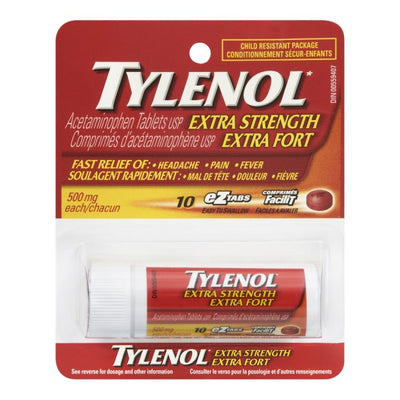 Tylenol Extra Strength, 10 eZtabs