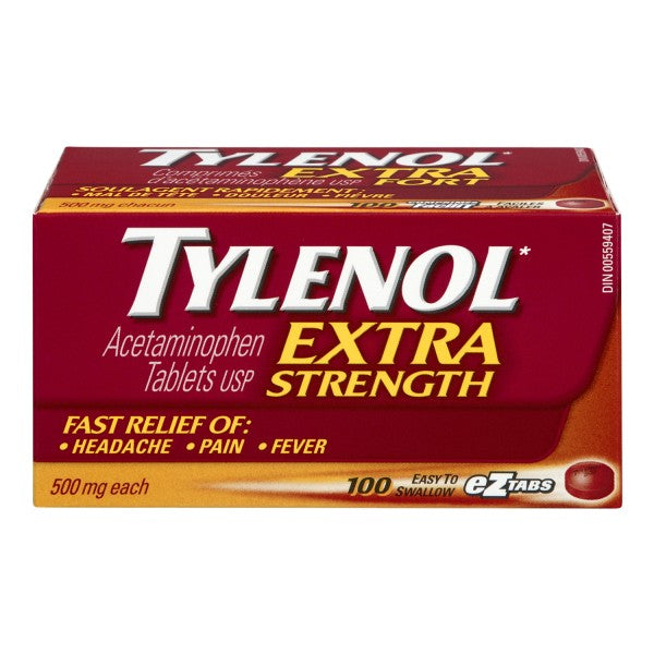 Tylenol Extra Strength, 100 eZtabs