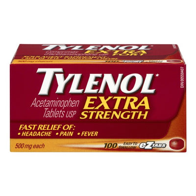 Tylenol Extra Strength, 100 eZtabs