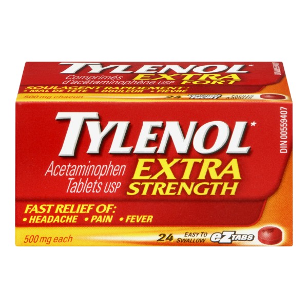 Tylenol Extra Strength, 24 eZtabs