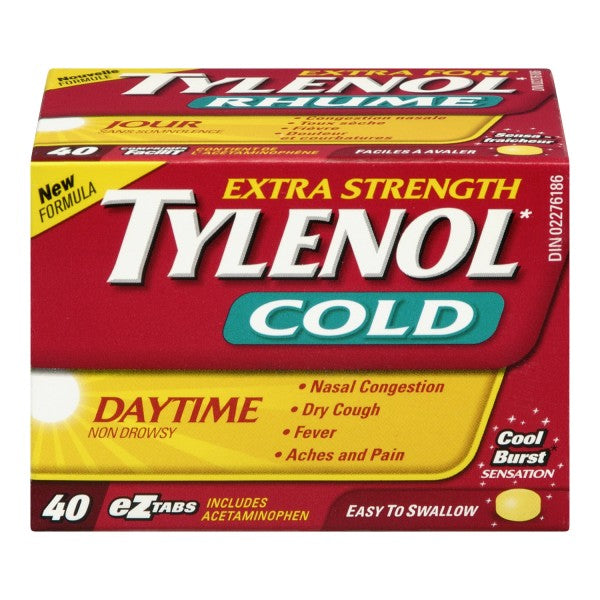 Tylenol Cold Daytime, Extra Strength - 40 Tablets