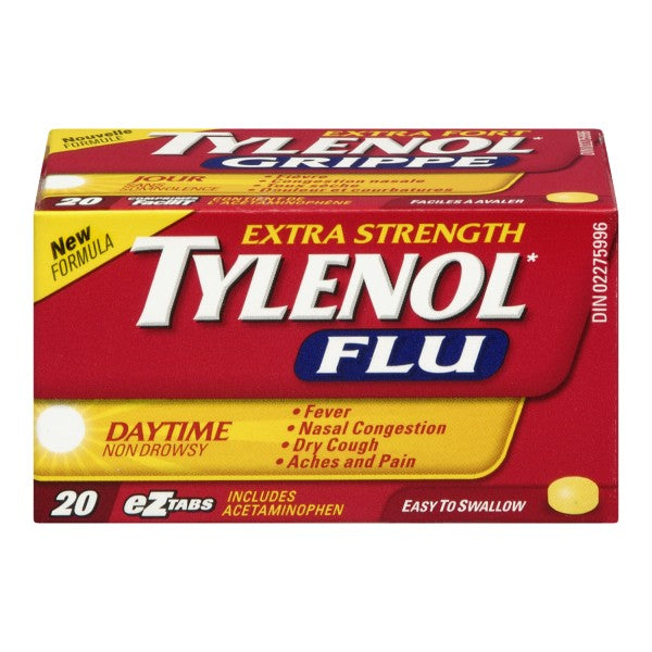 Tylenol Flu Daytime, Extra Strength - 20 eZtabs