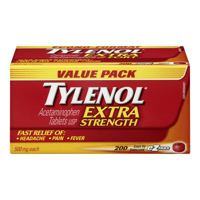 Tylenol Extra Strength Headache Pain and Fever Relief, 200 eZTabs