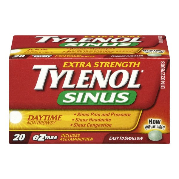 Tylenol Sinus Daytime, Extra Strength - 20 eZtabs