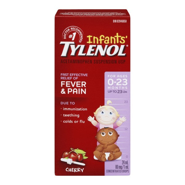 Tylenol Infants Drops, Cherry - 24 ml