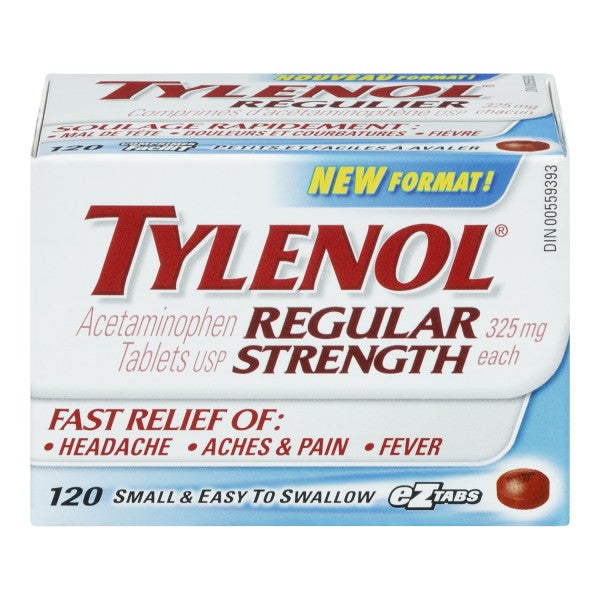 Tylenol Regular Strength, 120 eZtabs