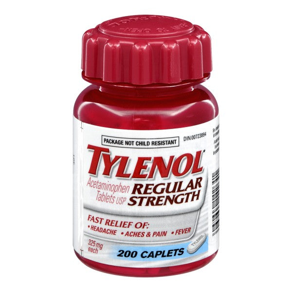 Tylenol Regular Strength, 200 Caplets