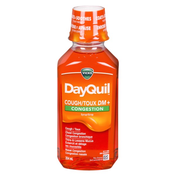 Vicks DayQuil Cough + Congestion Syrup, 354 ml