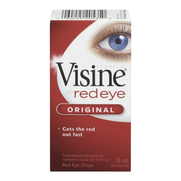 Visine Red Eye Original Eye Drops, 15ml