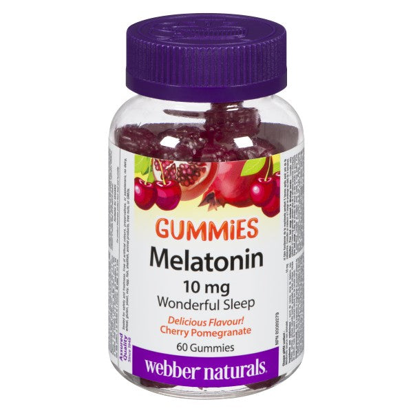Webber Naturals Melatonin Gummies Cherry Pomegranate