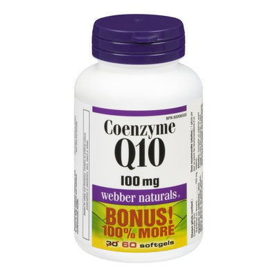 Webber Naturals Coenzyme Q10 100mg, 60 Softgels