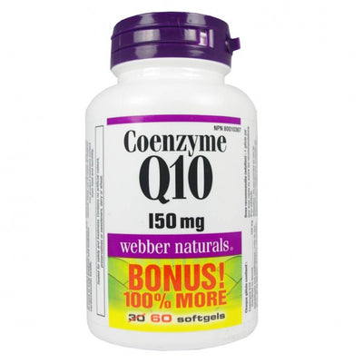 Webber Naturals Coenzyme Q10 150mg, 60 Softgels