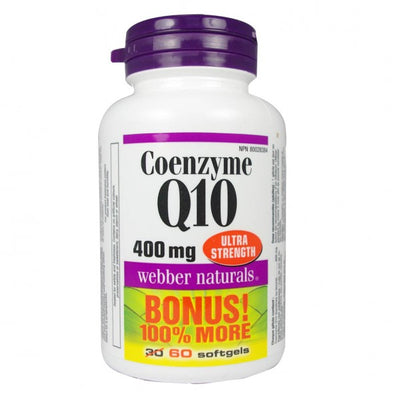 Webber Naturals Coenzyme Q10 Ultra Strength 400mg, 60 Softgels