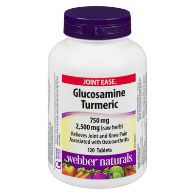Webber Naturals Glucosamine Turmeric, 120 Tablets