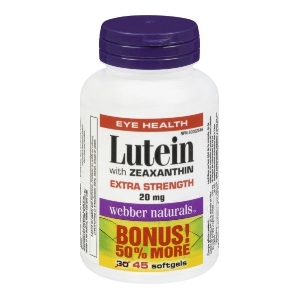Webber Naturals Lutein With Zeaxanthin Bonus Pack