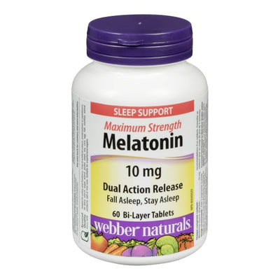 Webber Naturals Maximum Strength Melatonin Bi-Layer Tablets