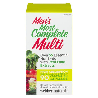 Webber Naturals Most Complete Multi Vitamin For Men 90