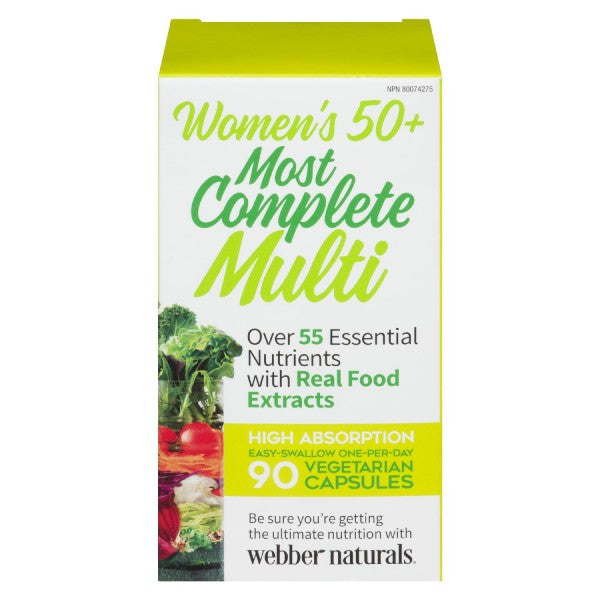 Webber Naturals Most Complete Multi Vitamin For Women 50+, 90 Capsules