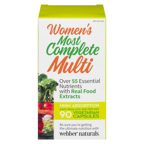 Webber Naturals Most Complete Multi Vitamin For Women, 90 Capsules