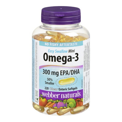 Webber Naturals Omega-3, 220 Softgels
