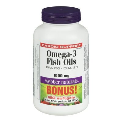 Webber Naturals Omega-3 Salmon & Fish Oils