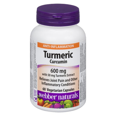 Webber Naturals Turmeric Curcumin, 60 Capsules