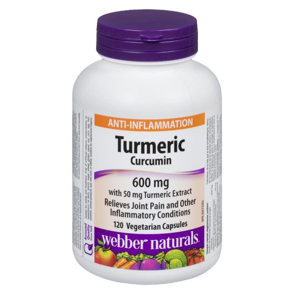 Webber Naturals Turmeric Curcumin, 120 Capsules