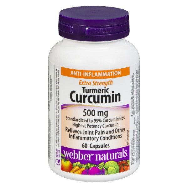 Webber Naturals Turmeric Curcumin Extra Strength, 60 Capsules