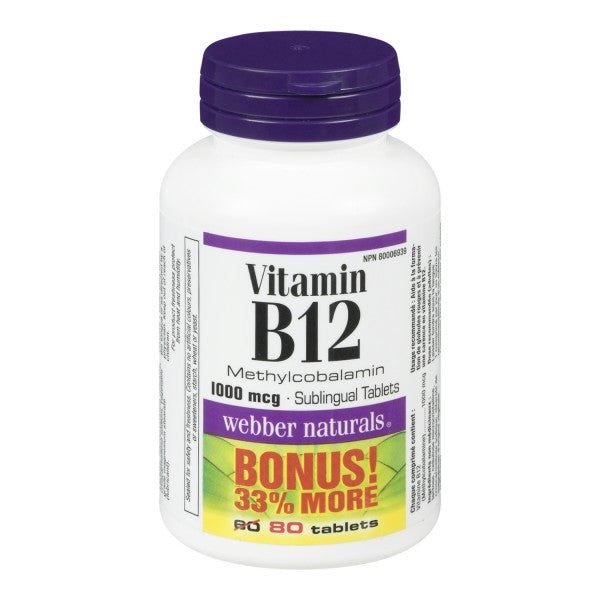 Webber Naturals Vitamin B12 Bonus Pack