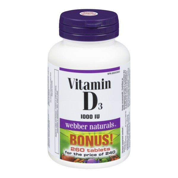 Webber Naturals Vitamin D3 Bonus Pack