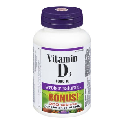 Webber Naturals Vitamin D3 Bonus Pack